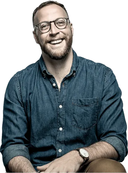 Smiling man with glasses